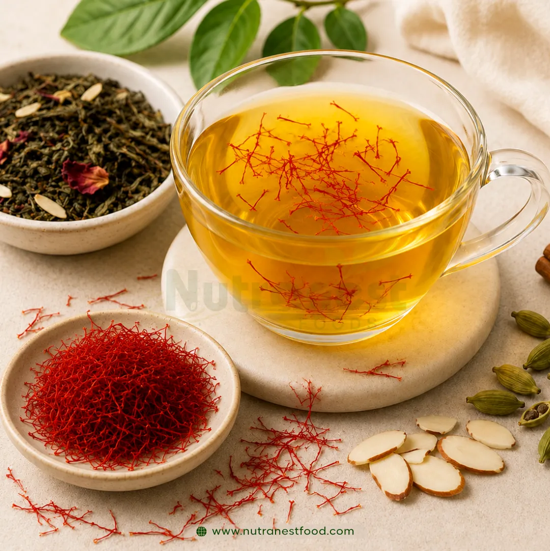 Kashmiri Kahwa Tea With Pure Saffron